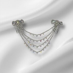 Iridescent Rhinestones Crystal Hair Combs